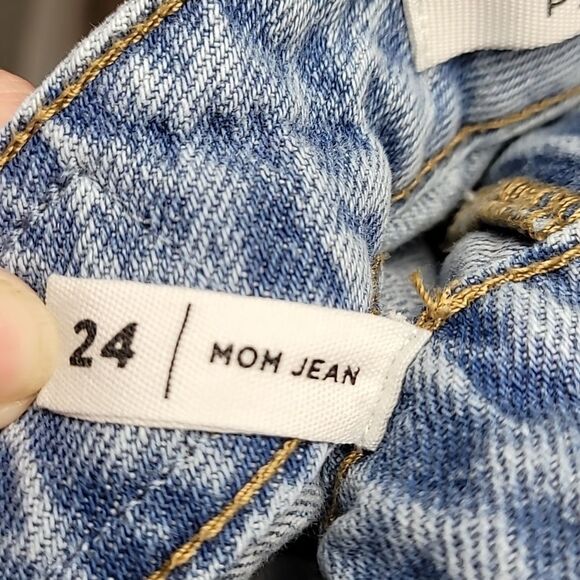 Pascun Distressed Mom Jeans Medium Wash High Rise Women's Size 24 - Picture 6 of 11